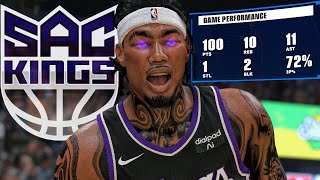 NBA 2K24 MyCAREER  100 POINT TRIPLE DOUBLE [upl. by Ellehcirt]