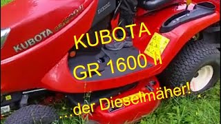 KUBOTA GR 1600 II Aufsitzmäher mit Deflektor Mower [upl. by Rhyne]